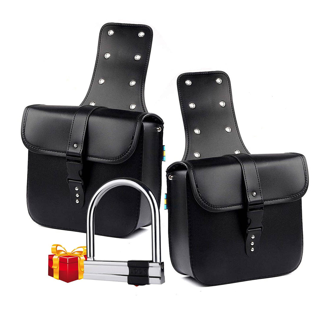 1 Paar Motorrad Satteltaschen Leder PU Wasserdichte abnehmba Werkzeugkasten Tankrucksack Motorrad Ma