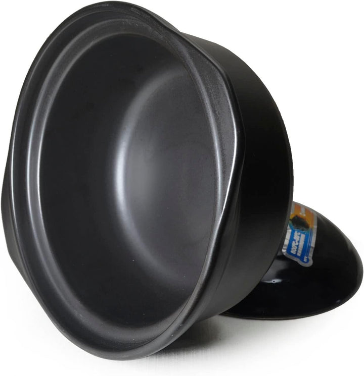Kasserolle, Tontopf, hitzebeständig, Premium-Keramikschalen, Deckel, Kochen, Suppe, Schwarz (Keramik