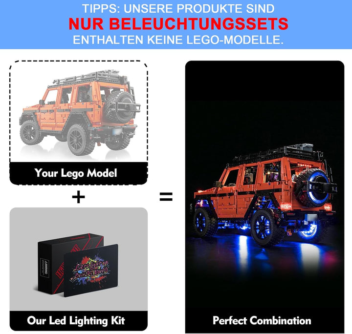 Licht Kompatibel mit Lego 42177 Mercedes-Benz G 500 Professional Line Fernbedienung Version, Nur Lic
