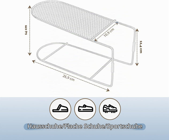 Schuhstapler Platzsparend Schuhorganizer Schuhregal Für Schränke Schuhaufbewahrung Platzsparend Schu