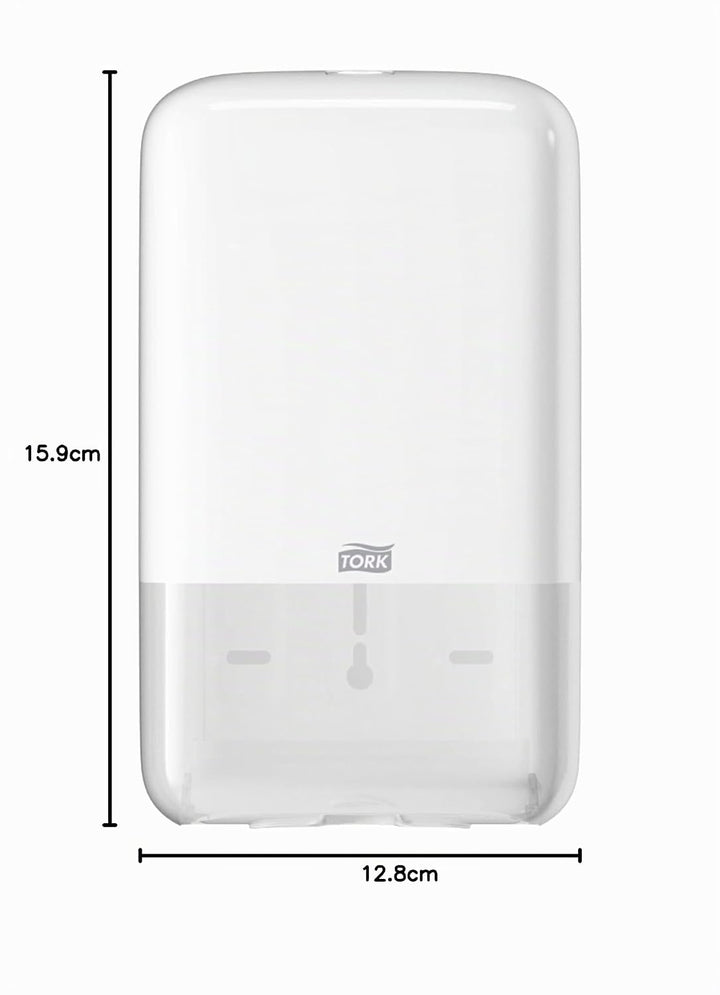 Tork 556000 Spender für Einzelblatt Toilettenpapier / Tork T3 Toilettenpapierspender für hygienische