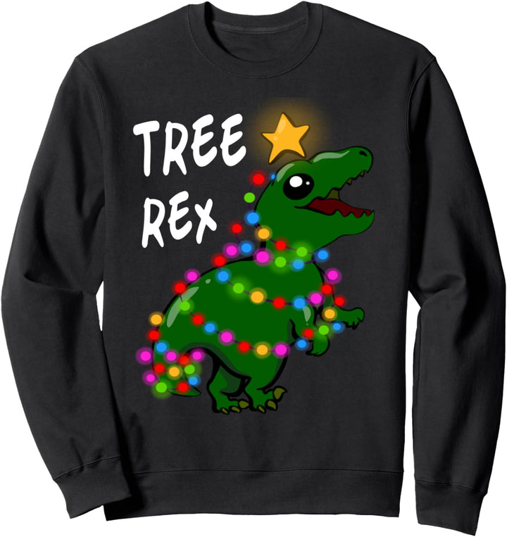 Tree Rex Lustiges Dinosaurier Kinder Weihnachts Sweatshirt
