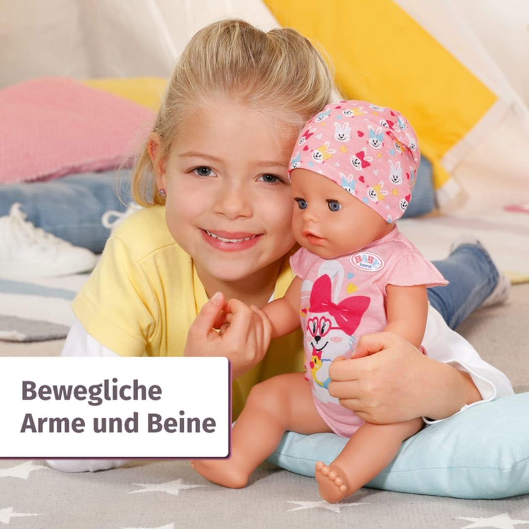 Zapf Creation 827956 BABY born Magic Girl 43 cm - neu mit magischem Schnuller und 10 lebensechten Fu