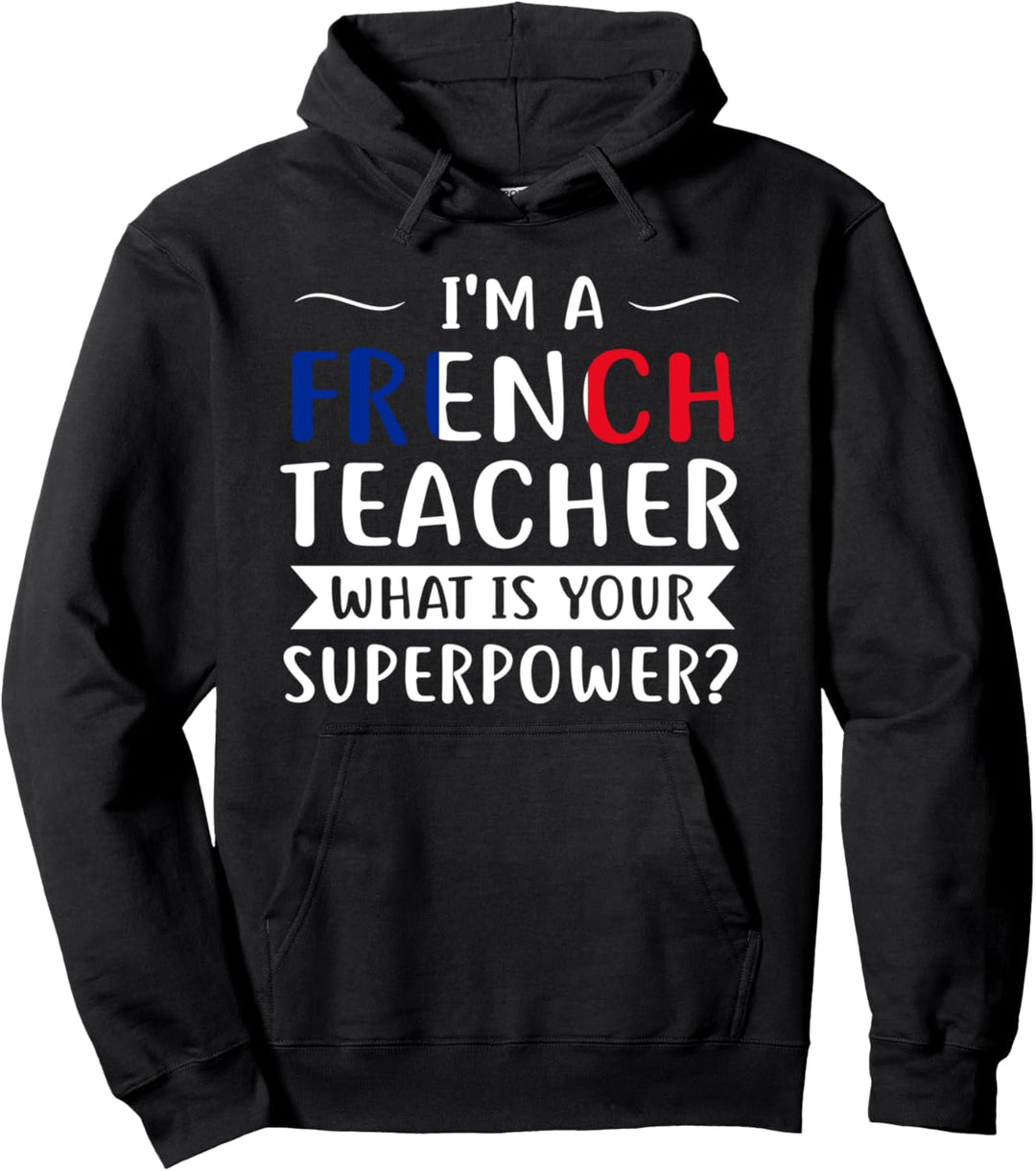 Ich bin eine Französisch-Lehrer-Lehre Pullover Hoodie