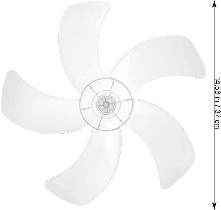 Elektrische Ventilator Rotorblätter aus Kunststoff 5 flügelig 37cm Universal Ersatzlüfterflügel für