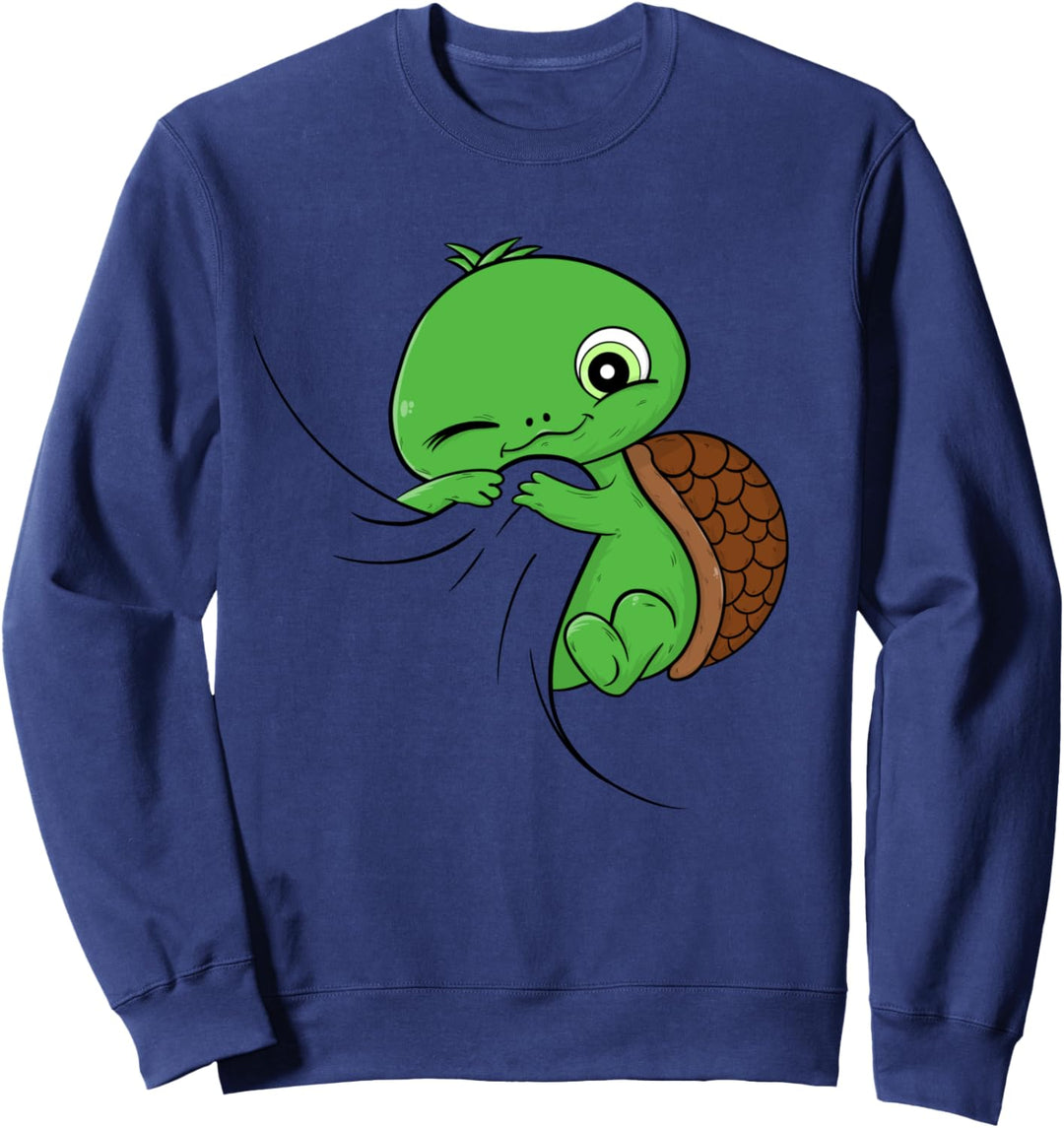 Schildkröte Turtles Müde Kuscheln Pyjama Langschläfer Sweatshirt