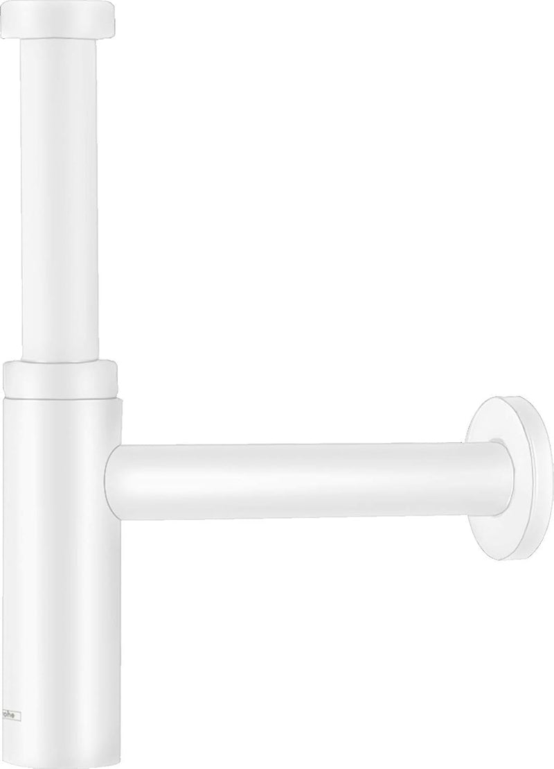 hansgrohe Siphon Flowstar S (Designsiphon für Waschbecken) Mattweiss, Mattweiss