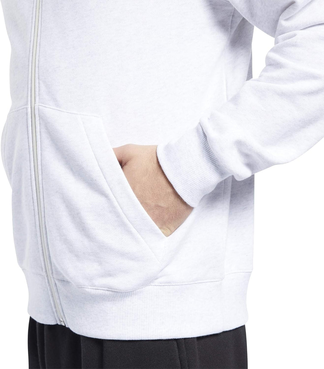 Reebok Herren Cl F Vector Fullzip Kapuzenpullover M Whtmel, M Whtmel