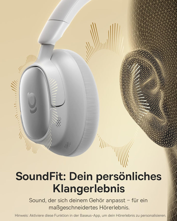 Baseus MH1 Bluetooth Kopfhörer, -48 dB hochwirksame Geräuschunterdrückung, Monolithischer Kopfbügel