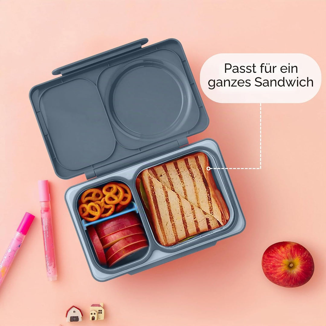 Omie Box UP Bento-Box für Kinder, isolierte Lunchbox, auslaufsichere Thermosdose, Kühler Eisbeutel,
