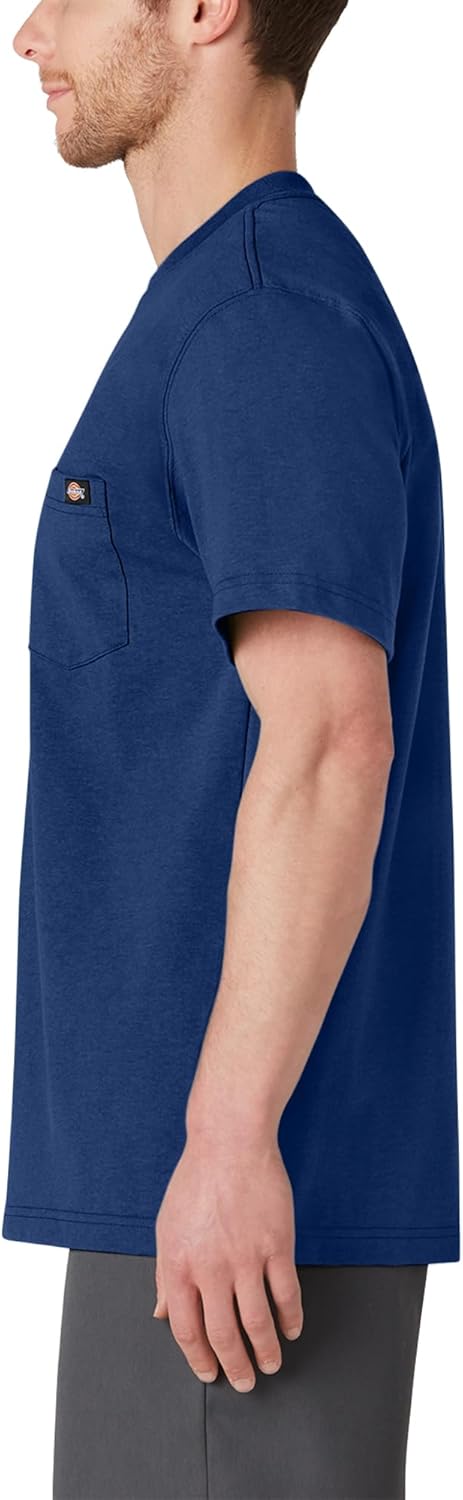 Dickies T-Shirt für Herren, kurzärmelig, schwer, Rundhalsausschnitt 2 Jahre Limoges Single Dye Heath