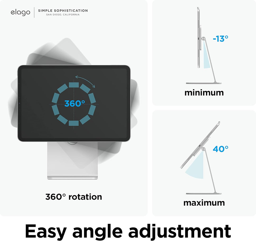 elago Premium Magnetischer Ständer Kompatibel mit iPad Pro 12.9 Zoll [5., 4. Gen], iPad Pro 11 Zoll