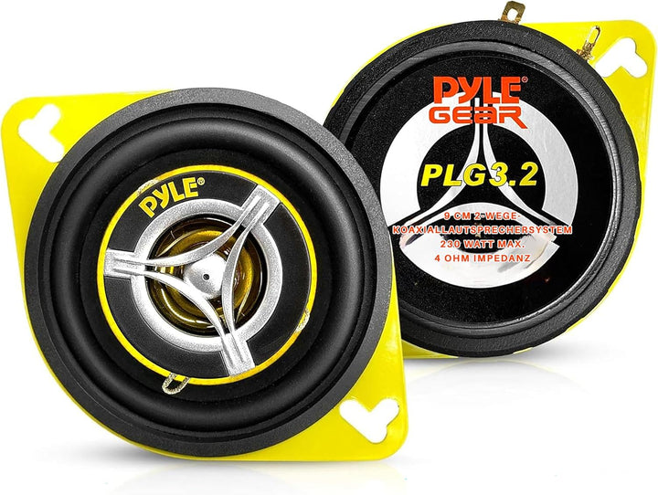 Pyle HiFi Lautsprecher Auto – Car HiFi Speakers – 2 Wege Lautsprecher Auto Boxen Set mit 120 Watt, 8