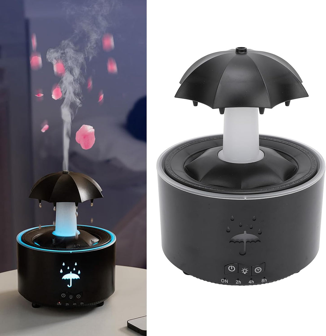 Rotierender Regenschirm Luftbefeuchter, Regentropfen Luftbefeuchter für Schlafzimmer, Diffusor für ä