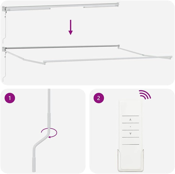 vidaXL Automatisch Manuell Braun 400x300 cm 400 x 300 cm Braun und Weiss, 400 x 300 cm Braun und Wei