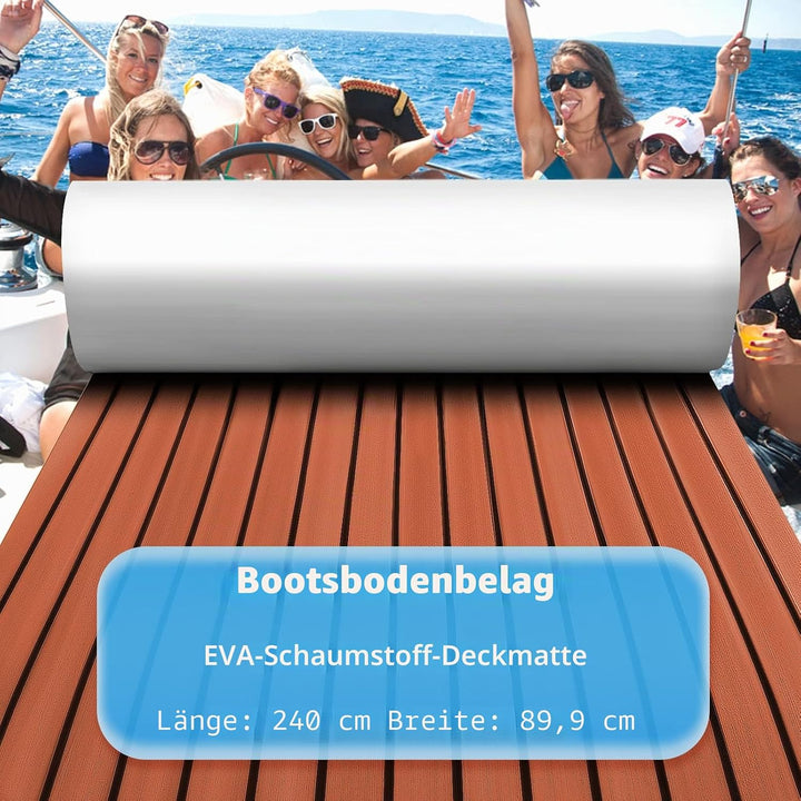 Toogou Neue Generation Eva-Schaum rutschfeste Marine Matte Rückseite mit 3 M Klebstoff, Synthetische
