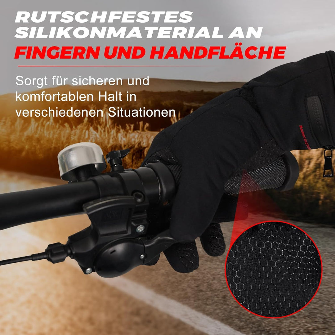 Dr.warm Winter Beheizbare Handschuhe Wiederaufladbar, Beheizte Handschuhe Touchscreen mit 3 Heizstuf