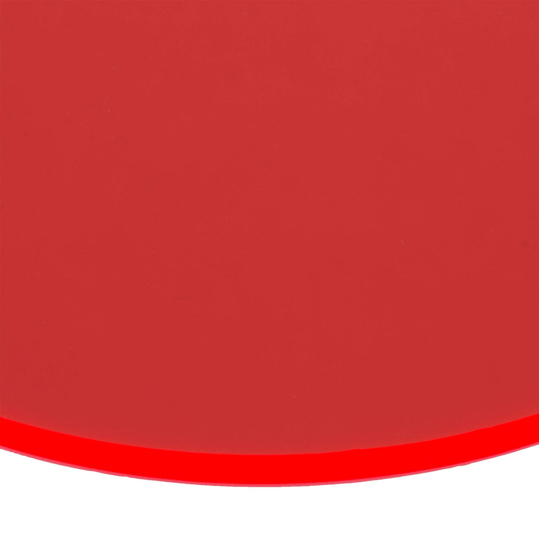 Acrylglas, Zuschnitt, Rund, Scheibe, Fluoreszierend, Platte Rund, verschiedene Grössen (Ø 600mm, rot