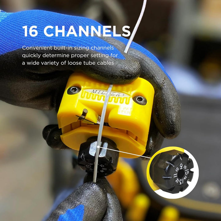 Miller MSAT 16-Kanal Mittelspanne Faserzugriff Elektrisches Drahtwerkzeug und Tasche für Arbeitstech