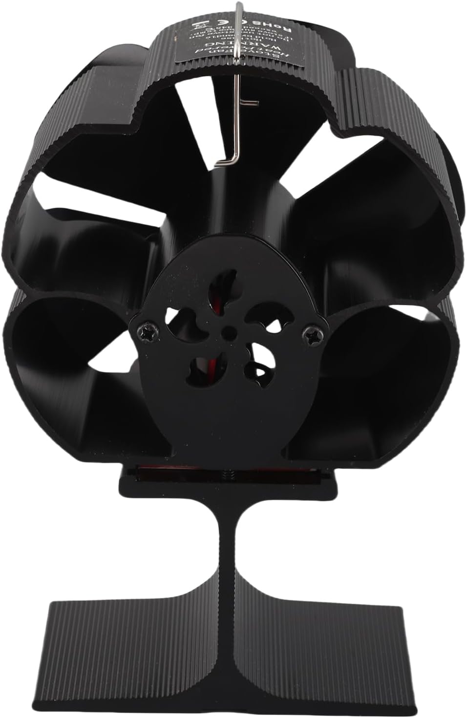 TOPINCN 6 Flügel Wärmebetriebener Ofenventilator, Kaminofenventilator aus Aluminiumlegierung, Holzof