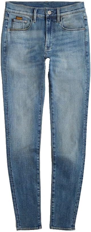G-STAR Damen Jeans Hose 3301 Skinny Stretchdenim Greyblue Used 23W / 28L Blau (Vintage Gold Digger D