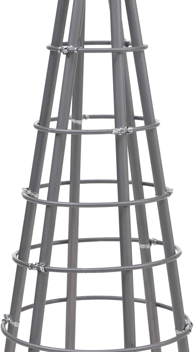 Deko-Baum HWC-O91, Weihnachtsbaum Schmuckbaum Weihnachtsdeko Christbaum zum Beschmücken, Metall 60cm