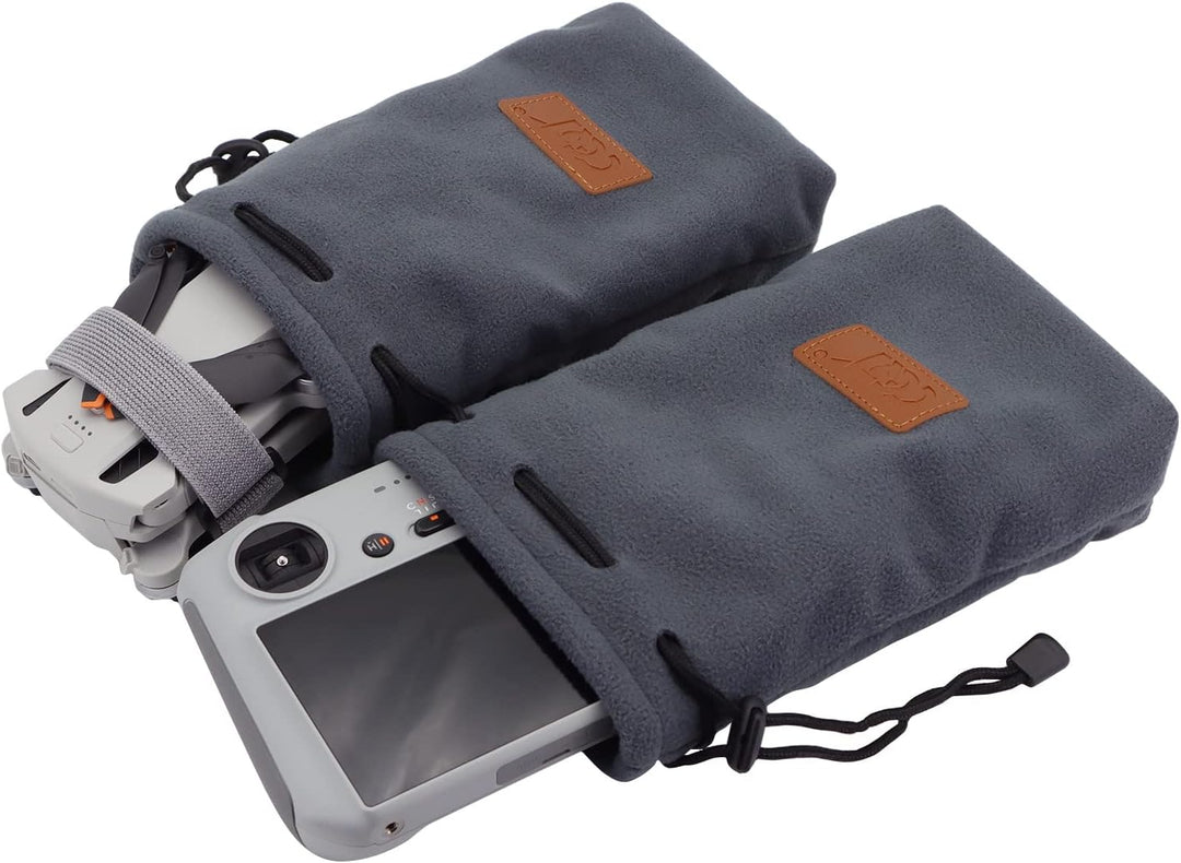 Gdraco Mini3 Tragetasche, Kompakter Case für DJI Mini 3 Pro, Flanell-Tasche Organizer, Drohnenzubehö
