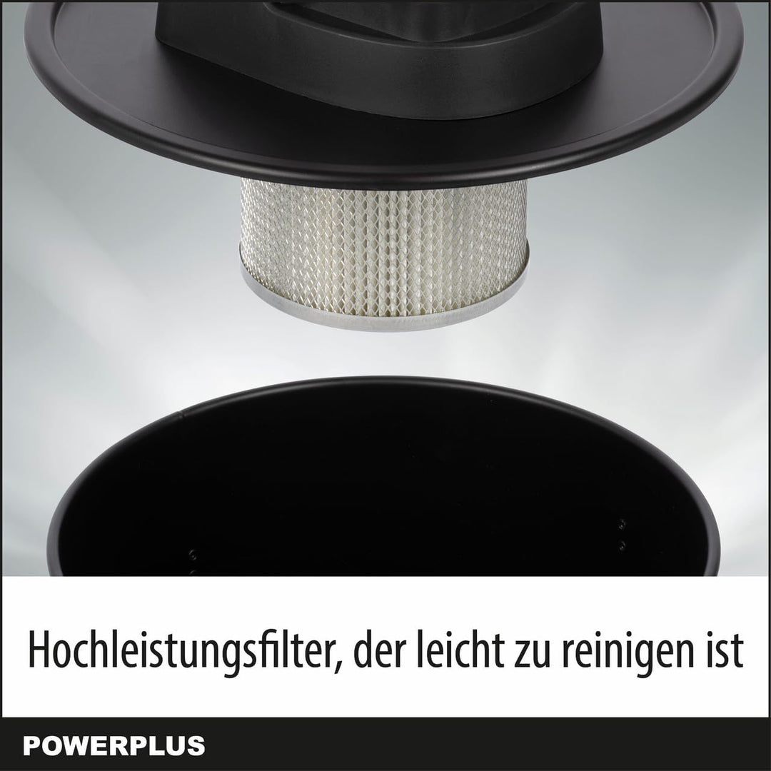 Dual Power kabelloser Aschesauger POWDP6020-20V Aschestaubsauger - 20l Tank - max. 40° - Asche Sauge