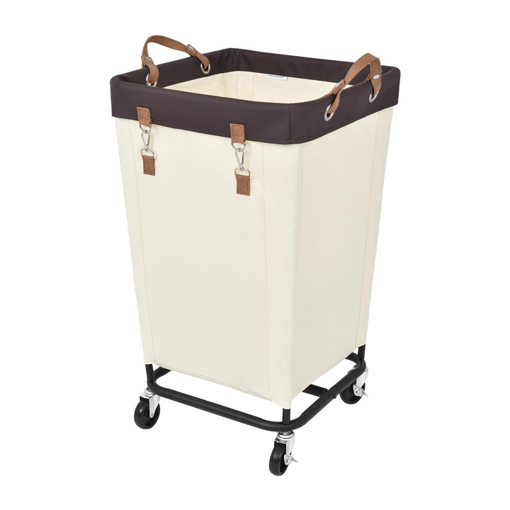 StorageWorks 160L Wäschewagen mit Rollen, grosser Wäschekorb mit Rollen für Wäsche, Wäschewagen mit