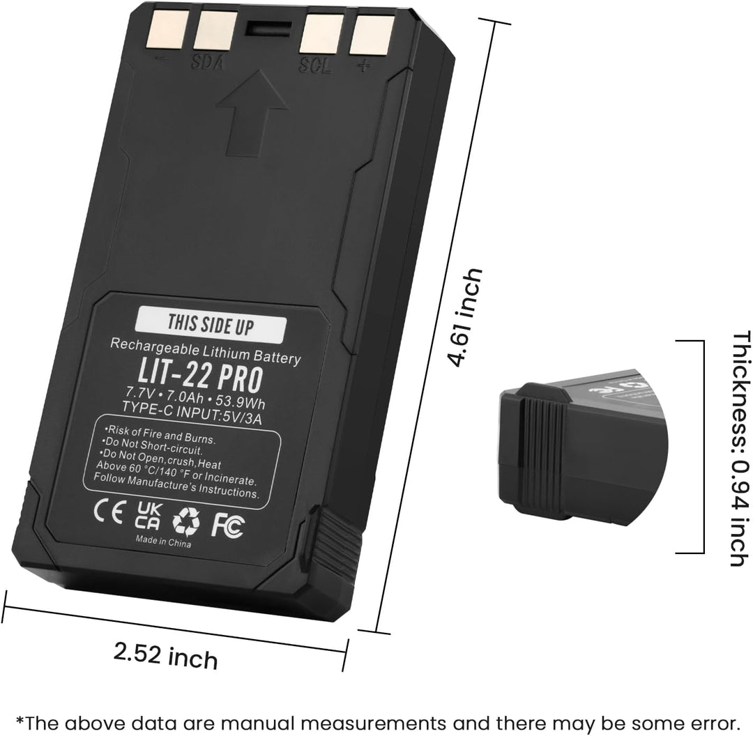 2er Pack ANTIEE LIT-22 Pro Wiederaufladbare Batterien - Ersatzakku für SPYPOINT Trail-Kamera Flex-M/