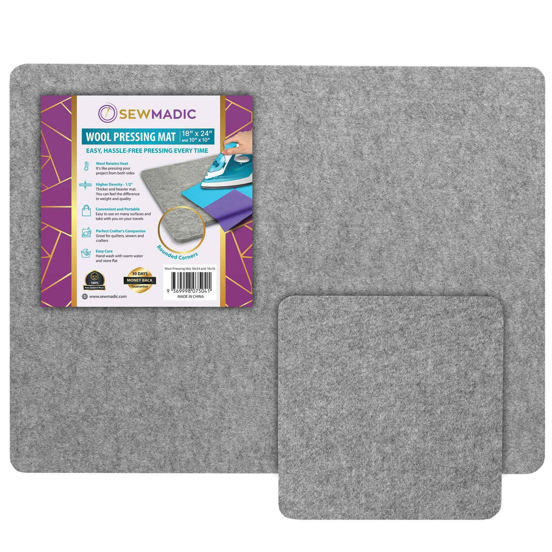 Wollpressmatte zum Quilten 45,7 x 61 cm plus 25,4 tragbare Grösse, Dicke Quilter Bügelunterlage für
