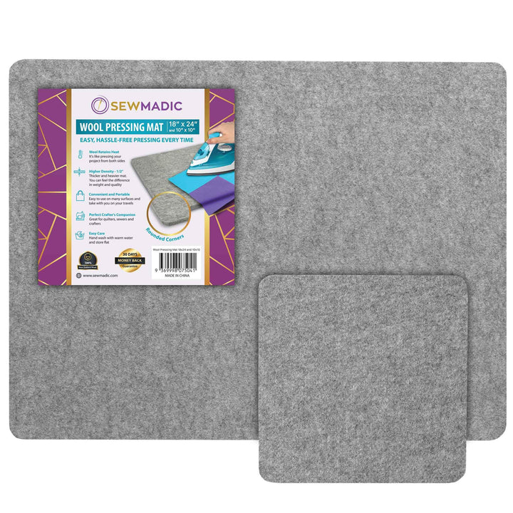 Wollpressmatte zum Quilten 45,7 x 61 cm plus 25,4 tragbare Grösse, Dicke Quilter Bügelunterlage für