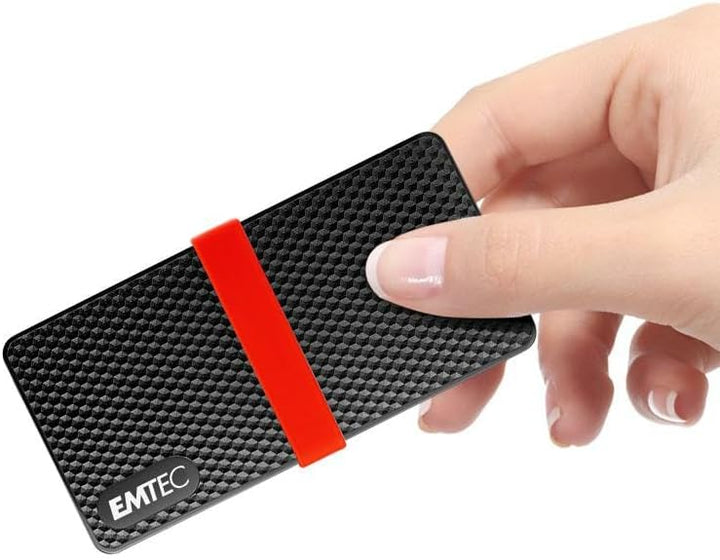 Emtec ECSSD2TX200 tragbare SSD – 3.1 Gen1 – Kollektion X200 Power Plus – 3D NAND – 2 Tera