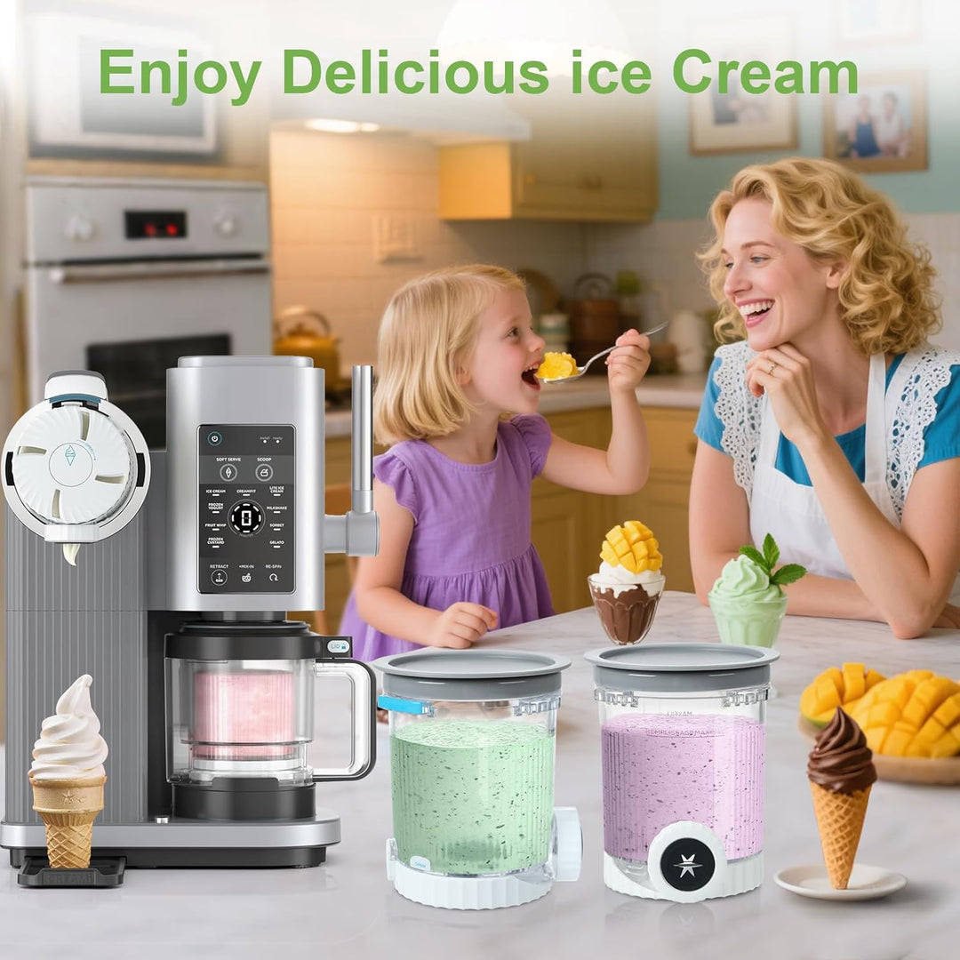 2 Stück Pint-Behälter für Ninja Swirl CREAMi, Swirl Pints und Deckel kompatibel mit NC700 NC701EU Se