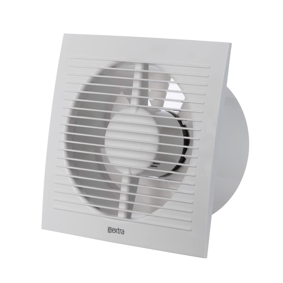 EUROPLAST Ø 125mm Wandventilator Lüfter Abluft Ventilator Küche WC Bad - mit Timer/Nachlauf - Kunsts