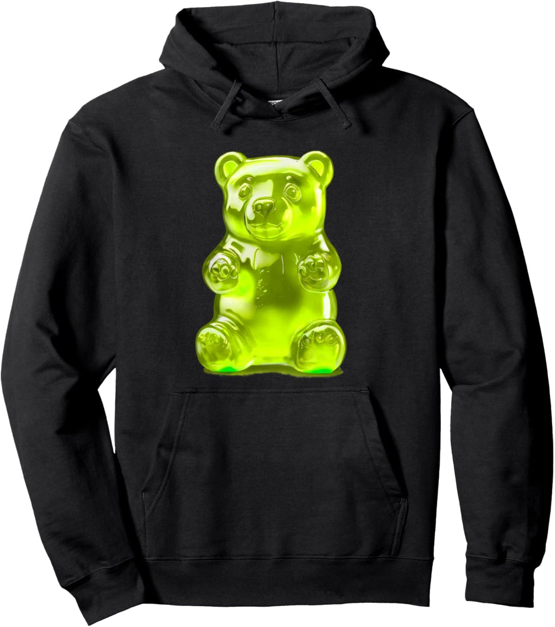 Lemon Green Gummibär Pullover Hoodie