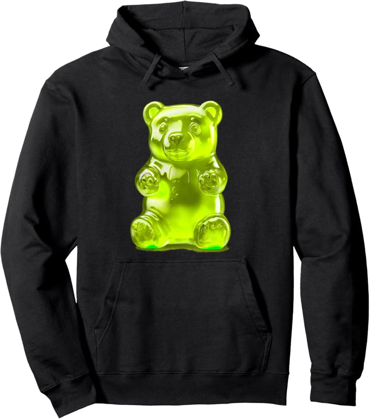 Lemon Green Gummibär Pullover Hoodie