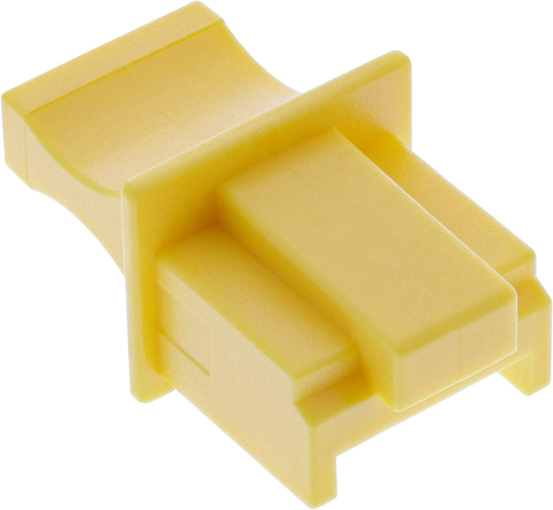 InLine 59942J 100er Pack Staubschutz, für RJ45 Buchse, gelb Single, Single