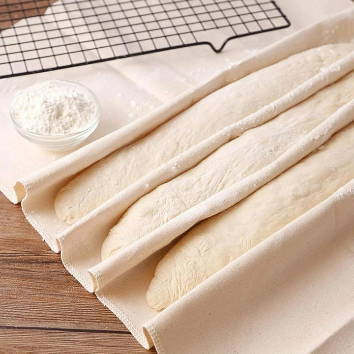 6 Stück Leinentuch, 75x45 cm Bäckerleinen Teigtuch Leinentuch Brot Backen Leinentuch Zum Brot Backen