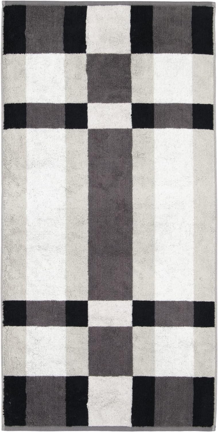 CAWÖ Home Handtücher Delight Karo 6219 Platin - 77 Duschtuch 70x140 cm, Duschtuch 70x140 cm