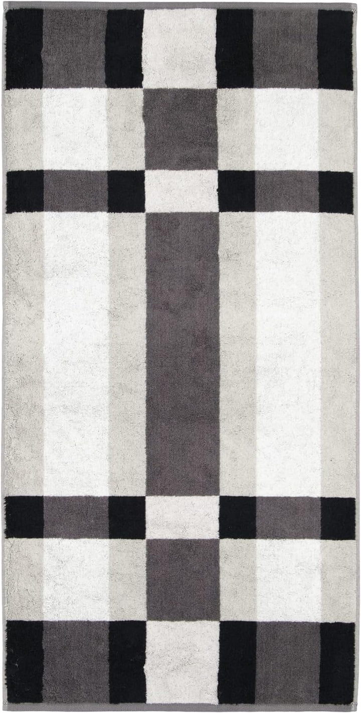 CAWÖ Home Handtücher Delight Karo 6219 Platin - 77 Duschtuch 70x140 cm, Duschtuch 70x140 cm