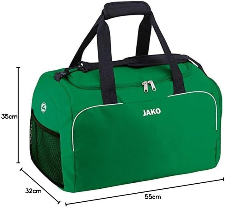 JAKO Unisex Sporttasche Classico, sportgrün, 3 3 (Senior) - 55 CM Green, 3 (Senior) - 55 CM Green