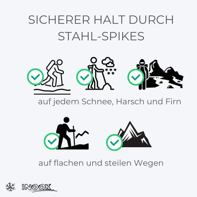 Inook Odalys Schneeschuhe I Schneeschuhe mit Steighilfe I EU 34-43 I Schneeschuh Set mit praktischer