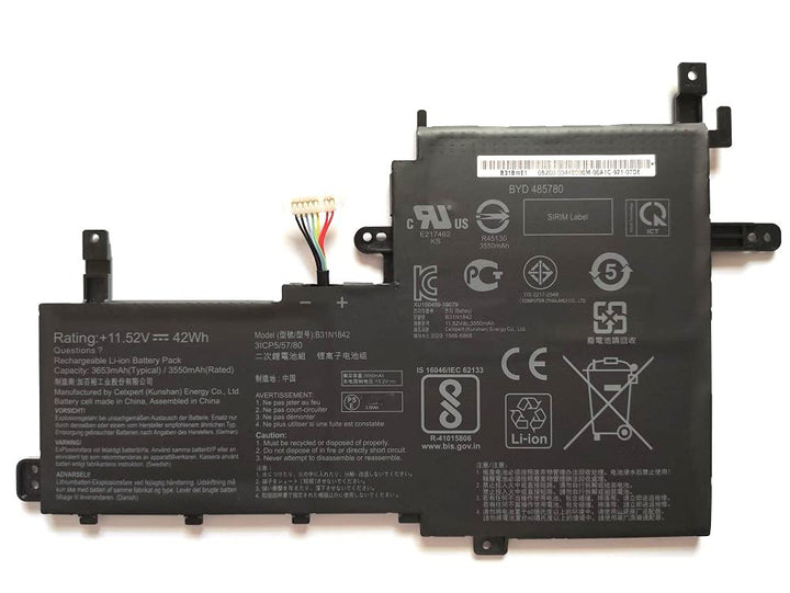 7XINbox 11,52V 42Wh B31N1842 0B200-03440000 Laptop Akku kompatibel mit ASUS VivoBook K531FA K531FL S