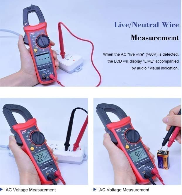 UNI-T UT201R 400-600A Digital Clamp Meter Automatic Range True RMS High Precision Multimeter Tester