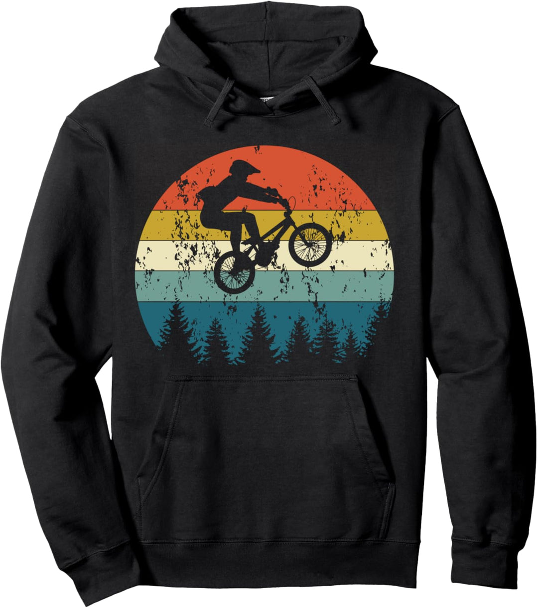 Vintage Retro Cool Fahrrad BMX MTB Mountainbike Bike Rennrad Pullover Hoodie