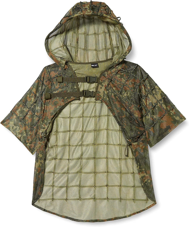 Mil-Tec Ghillie Sniper Umhang Einheitsgrösse Flecktarn, Einheitsgrösse Flecktarn