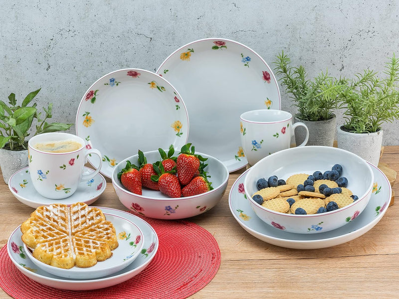 CreaTable, 22900, Serie Allround - SUMMERTIME, Geschirrset, Kombiservice 10 teilig