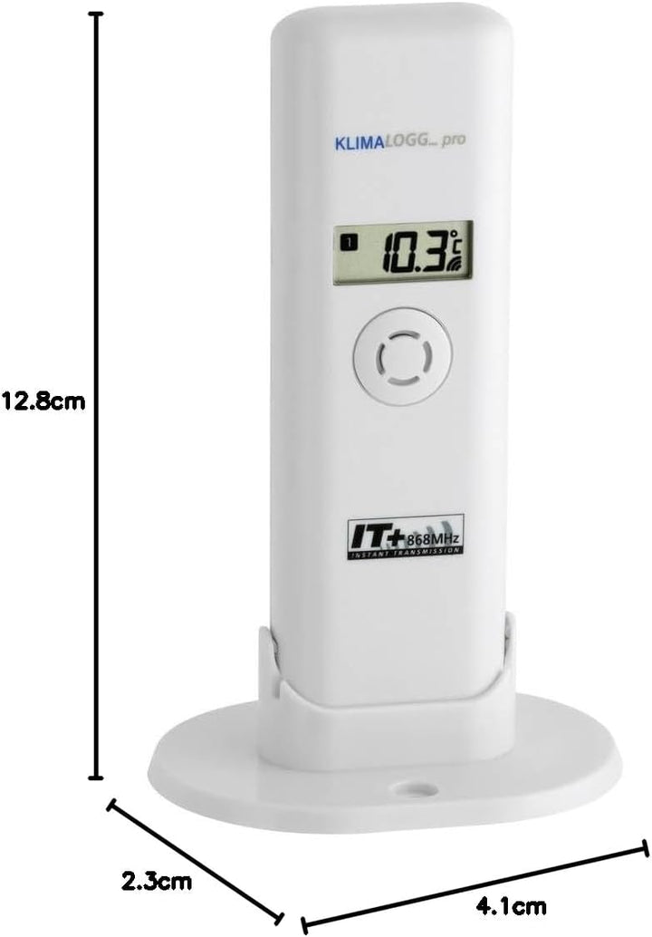TFA Dostmann Temperatur Sender für Klimalogg Pro, 30.3181.IT, Ersatzsender/Zusatzsender, mit Kabelfü