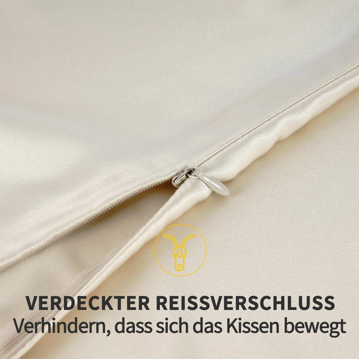 ZIMASILK Kissenbezug aus 100% Seide für Haare und Haut. Doppelseitige 19 Momme Reine Maulbeerseide K